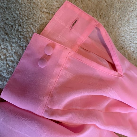 Liz Baker Pink Sheer Blouse with 2 Shells Size 14 - Picture 5 of 16
